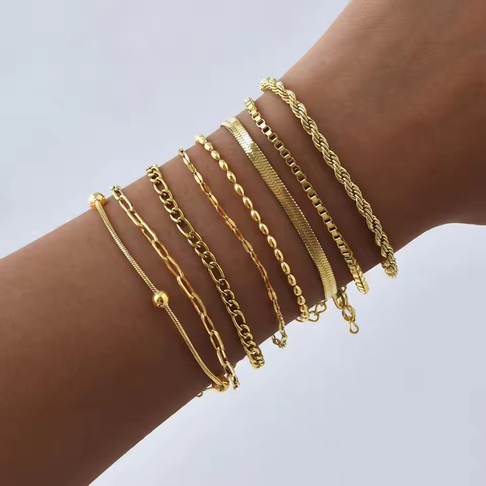 Non Tarnish Stainless Steel Bracelet Stackable