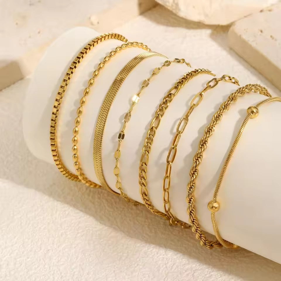 Non Tarnish Stainless Steel Bracelet Stackable