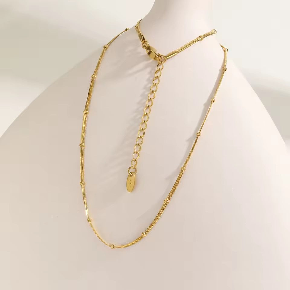 Stainless Steel Snake Ball Bead Chain Bracelet