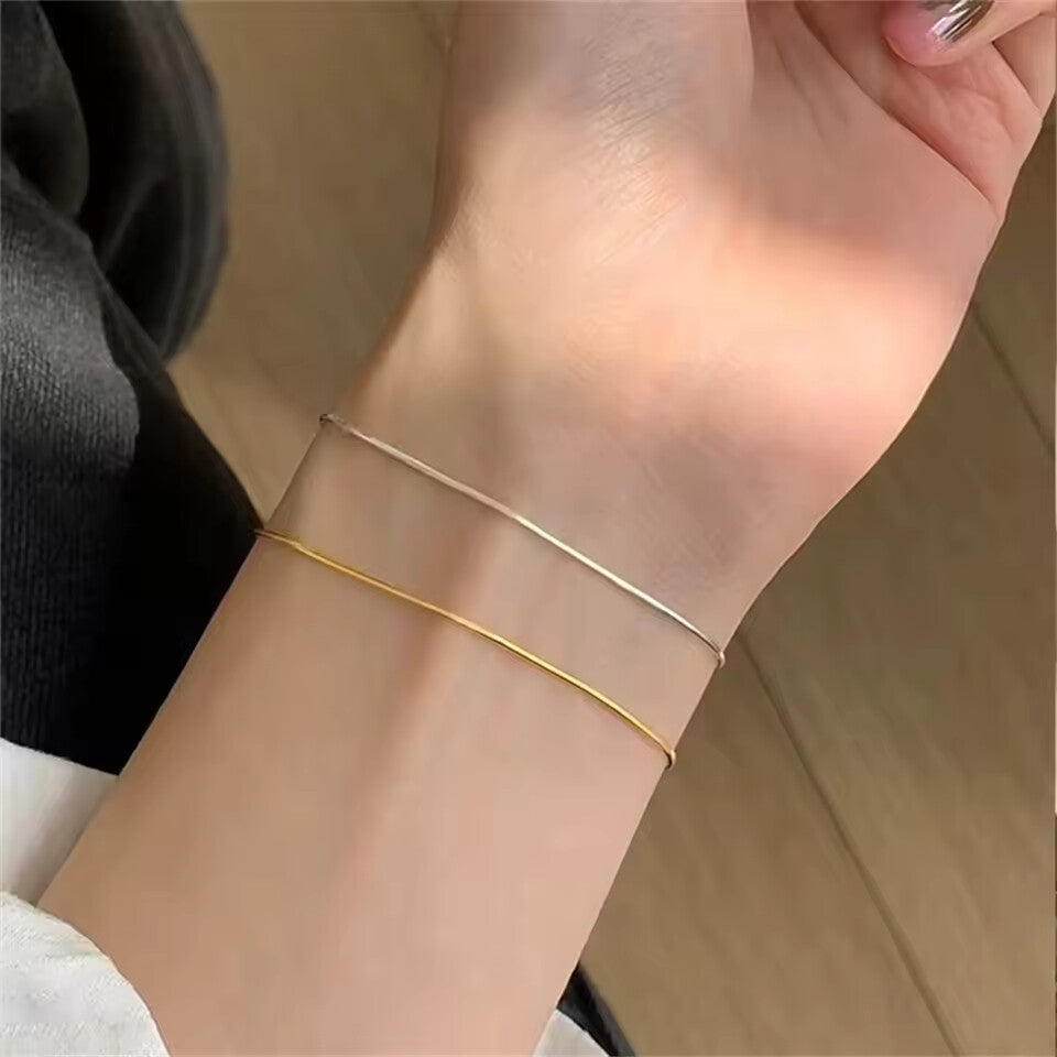 New ultra-fine stainless steel snake-shaped bracelet