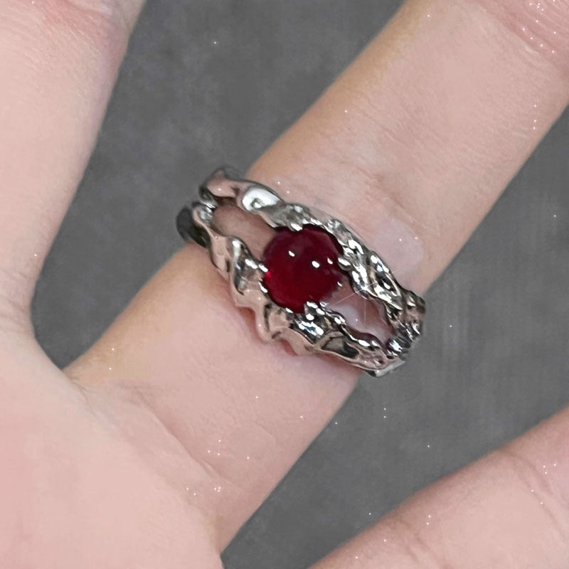 European punk cross-shaped butterfly personalized open-ring