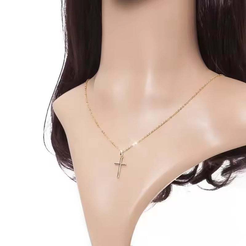 Luxury Zircon Cross Pendants Necklace