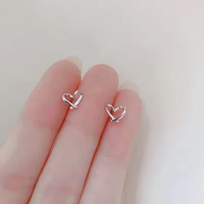 New Heart Stud Earrings for Women