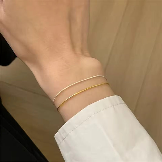 New ultra-fine stainless steel snake-shaped bracelet