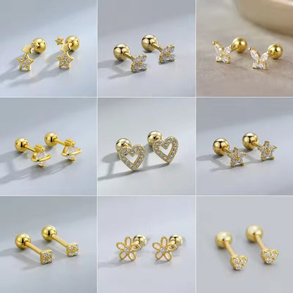 New Fashion Heart Stud Earrings for Women