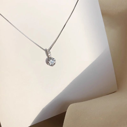 Japanese and Korean geometric luxury waterdrop necklace